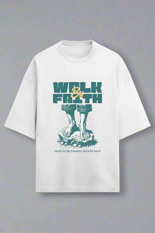 Walk by faith, Terry oversized t-shirt