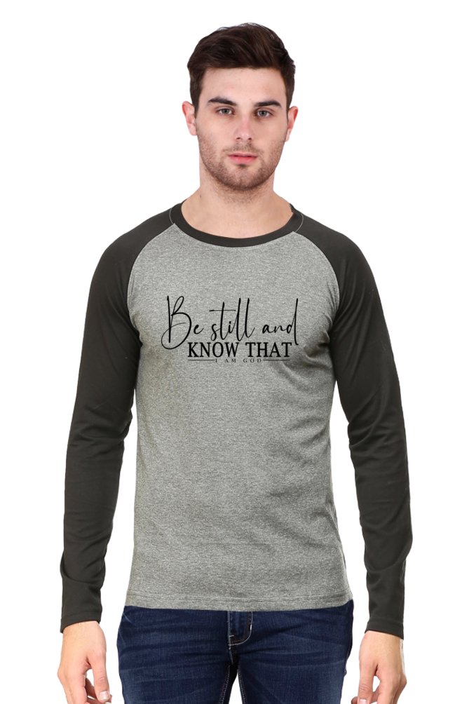 Be still and know that I'm God, Raglan t - shirt - paulie storePaulie store