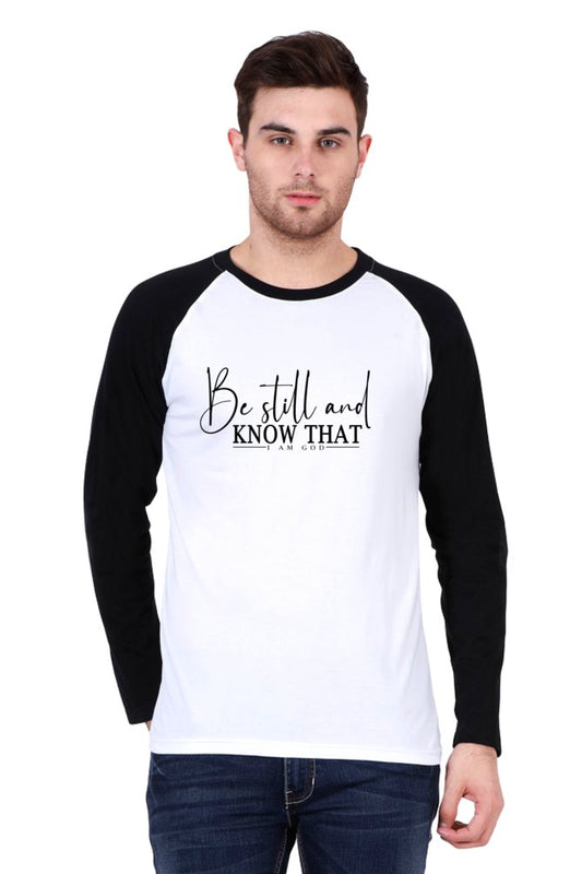 Be still and know that I'm God, Raglan t - shirt - paulie storePaulie store