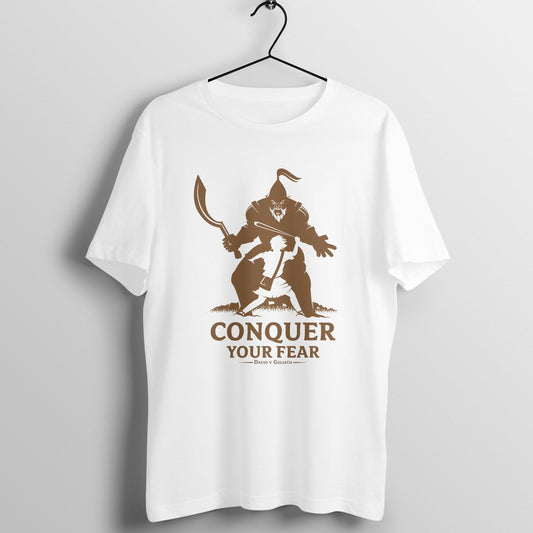 Conquer your fear, Unisex t - shirt - paulie storepaulie store