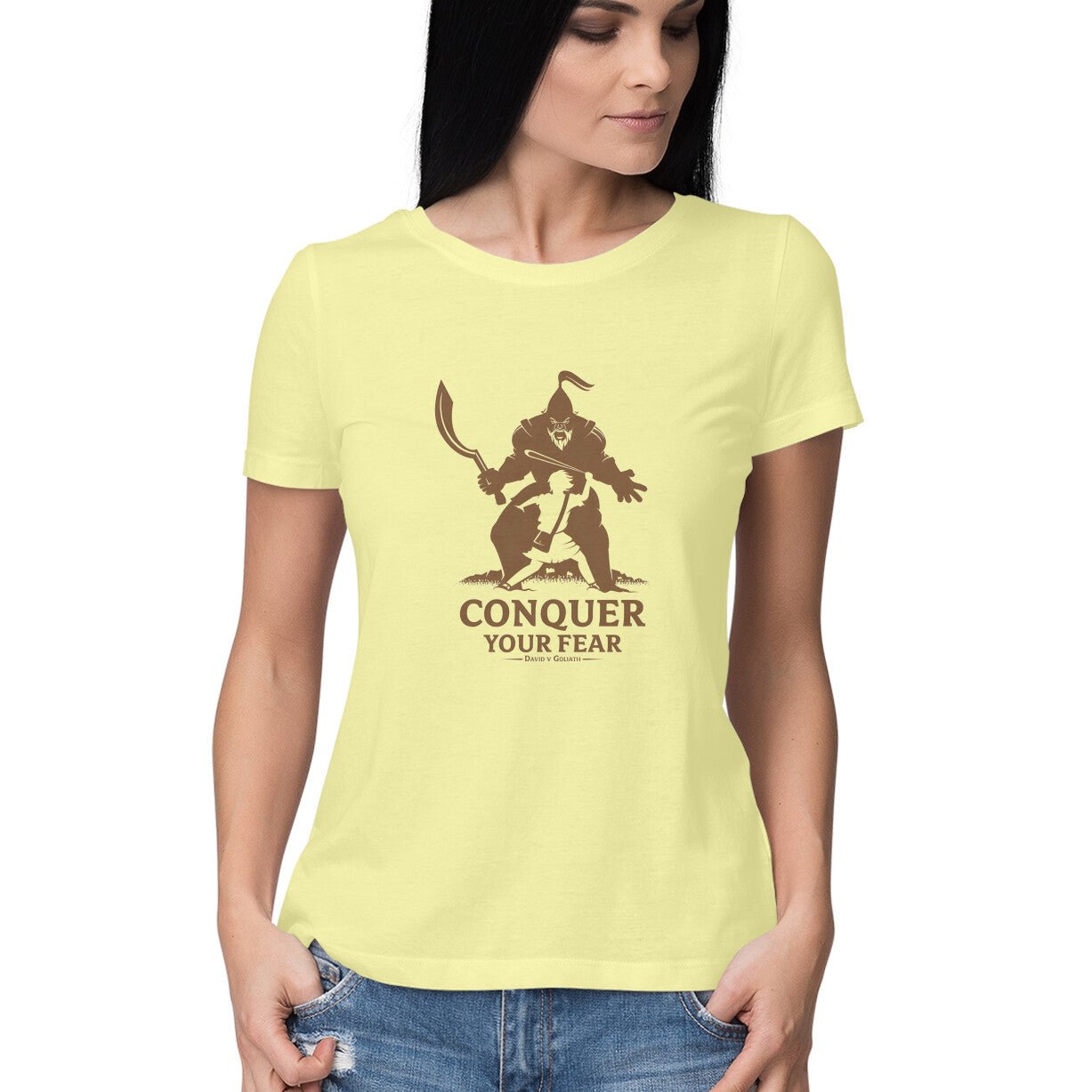 Conquer your fear, Womens tshirt - paulie storePaulie store