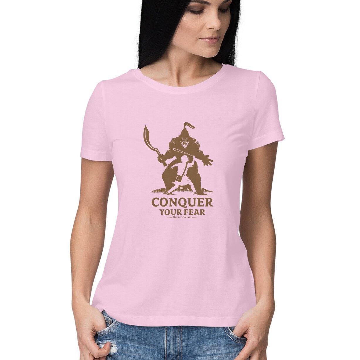 Conquer your fear, Womens tshirt - paulie storePaulie store