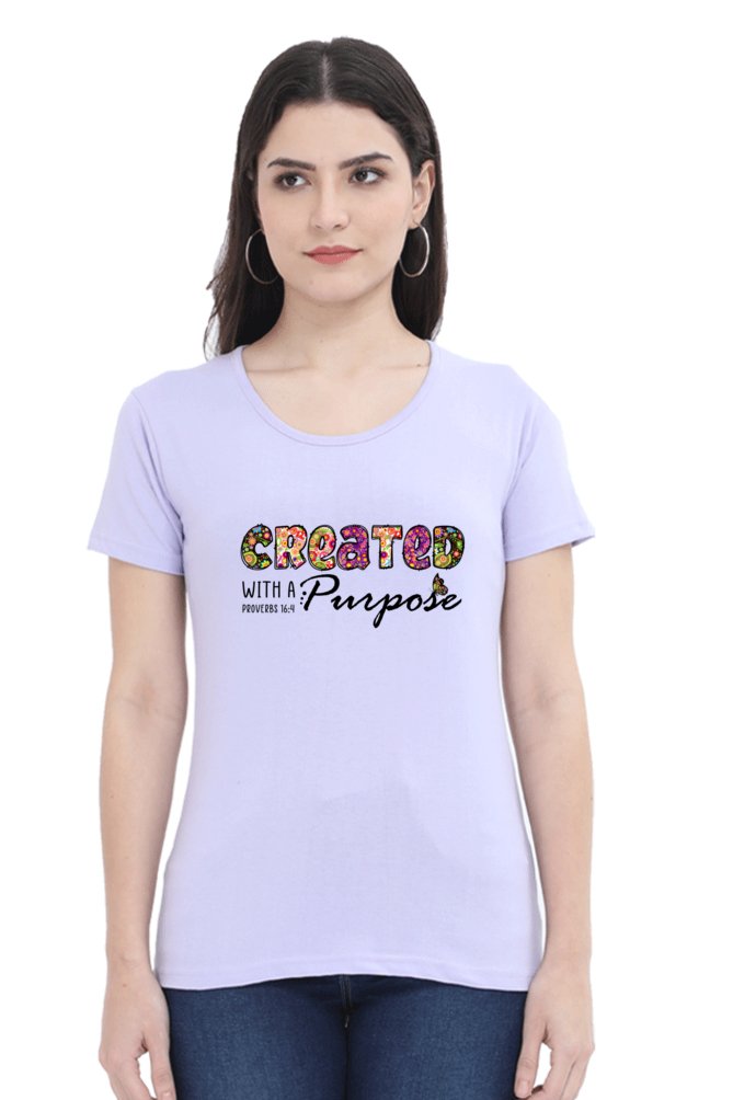 Created with a purpose, Womens t - shirt - paulie storePaulie store