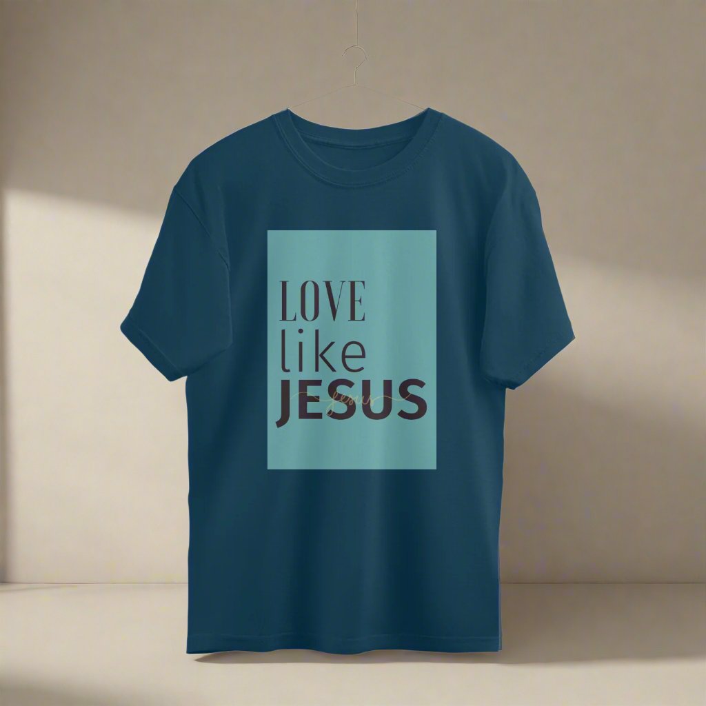 Love like jesus, Unisex Over sized t-shirt.