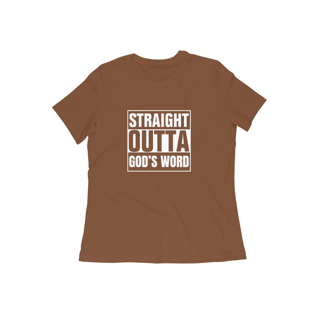 Straight outta Gods word, Womens tshirt