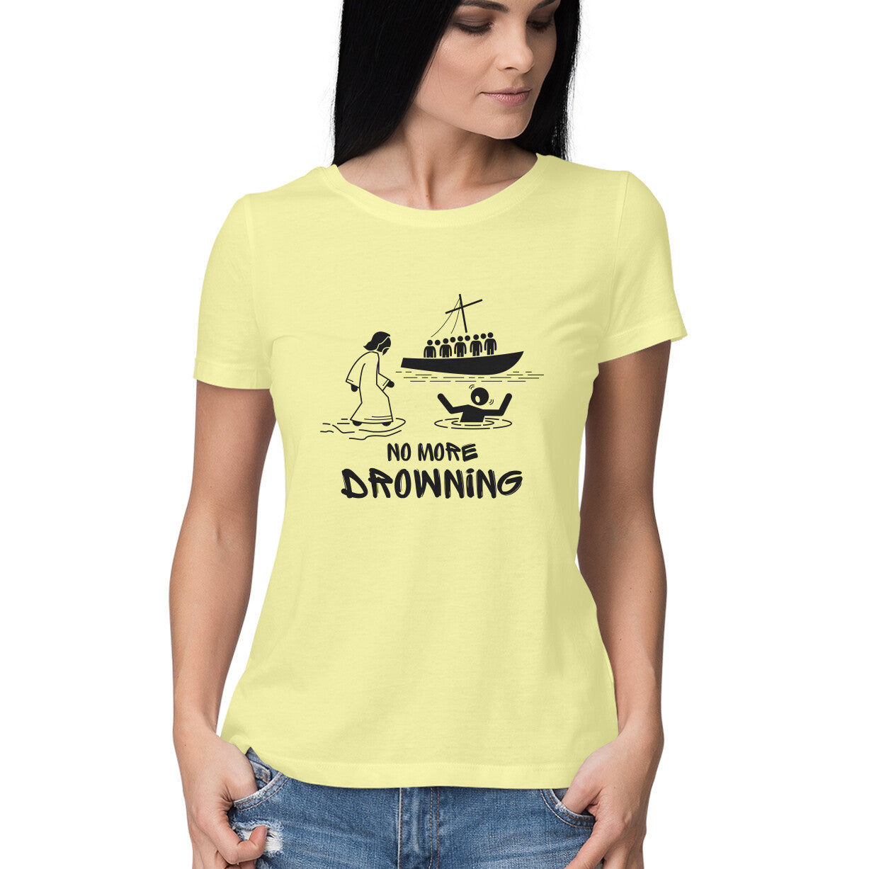 No more drowning, Women tshirt