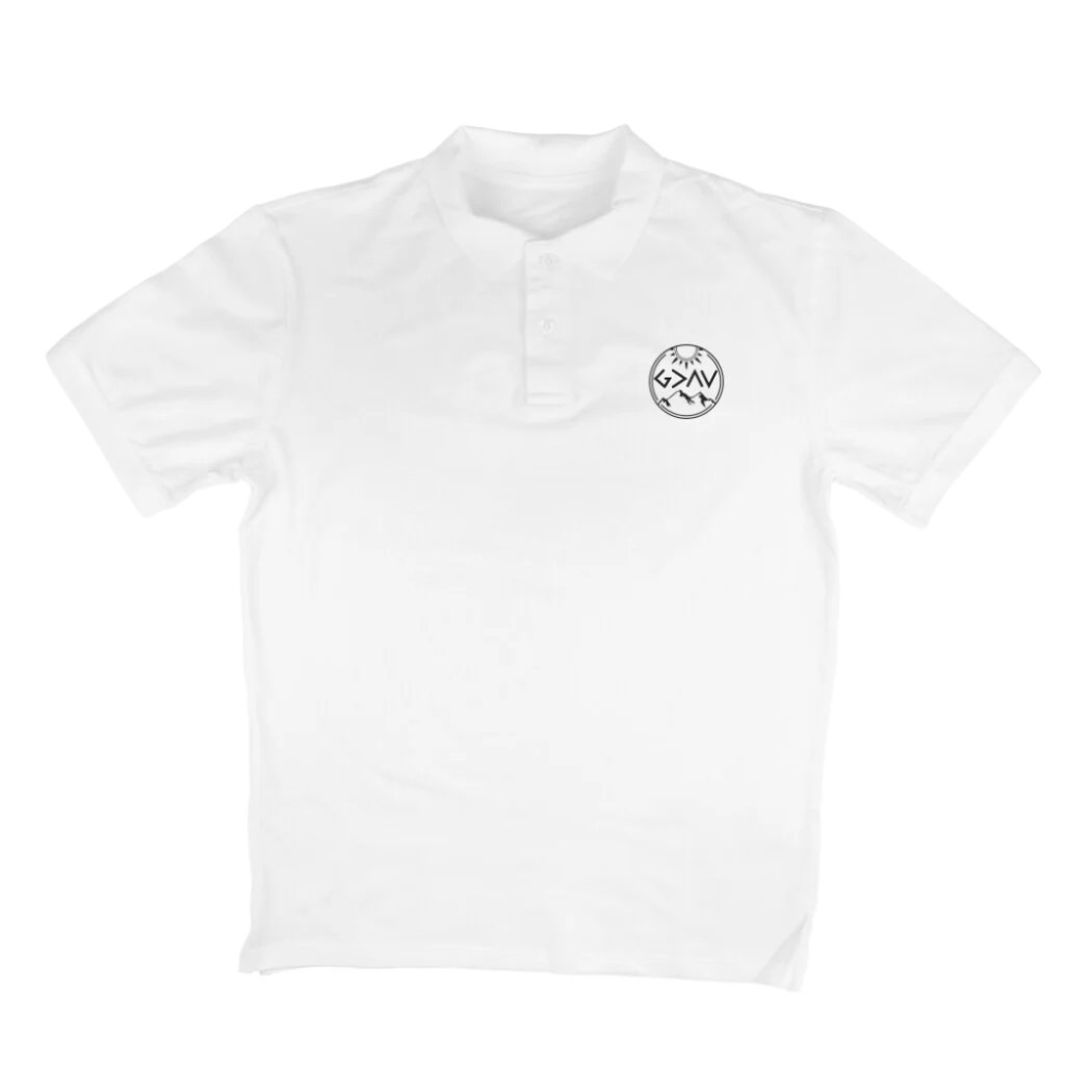 God is greater than highs and lows, Polo t-shirt