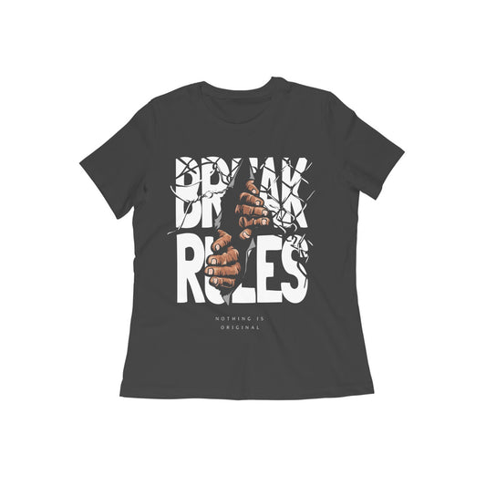 Break rules Anime Women t-shirts